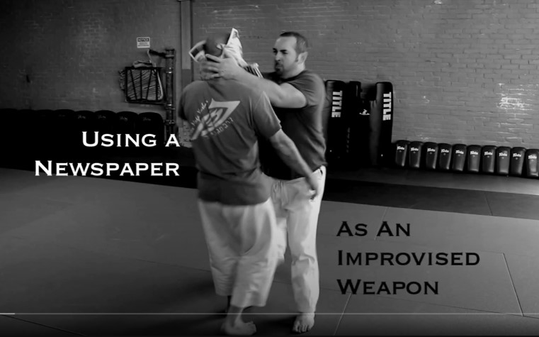 Krav Maga Lawrence, MA - Using A Newspaper As An Improvised Weapon